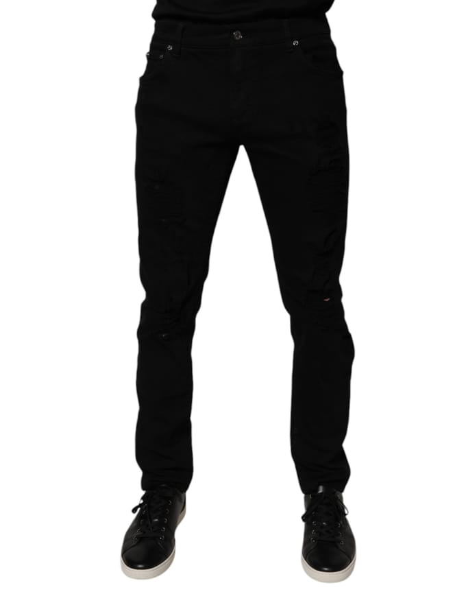 Slim Fit Versleten Jeans