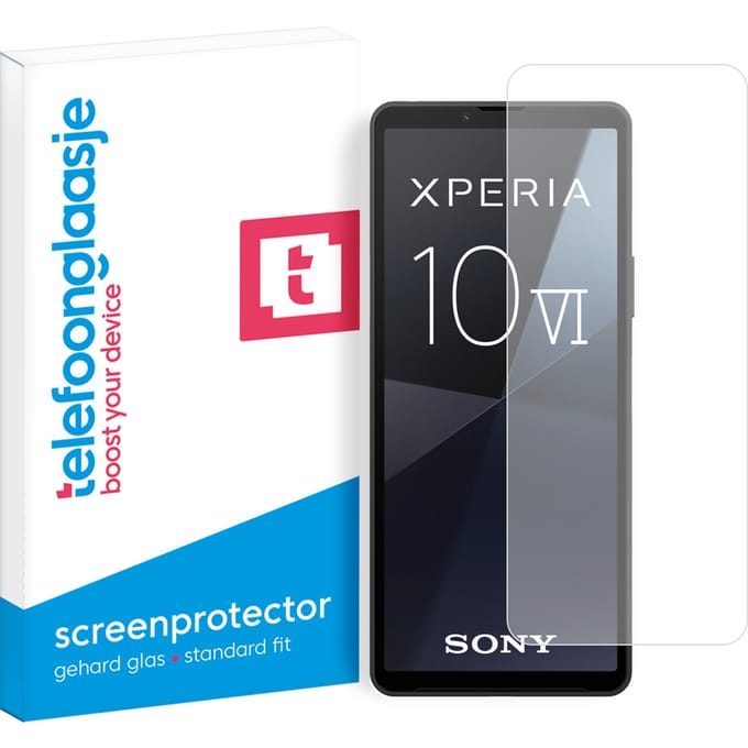 Sony Xperia 10 VI screenprotector gehard glas