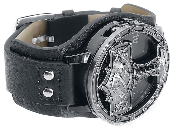 etNox Time Polshorloges - Thors Hammer - voor Mannen - zwart