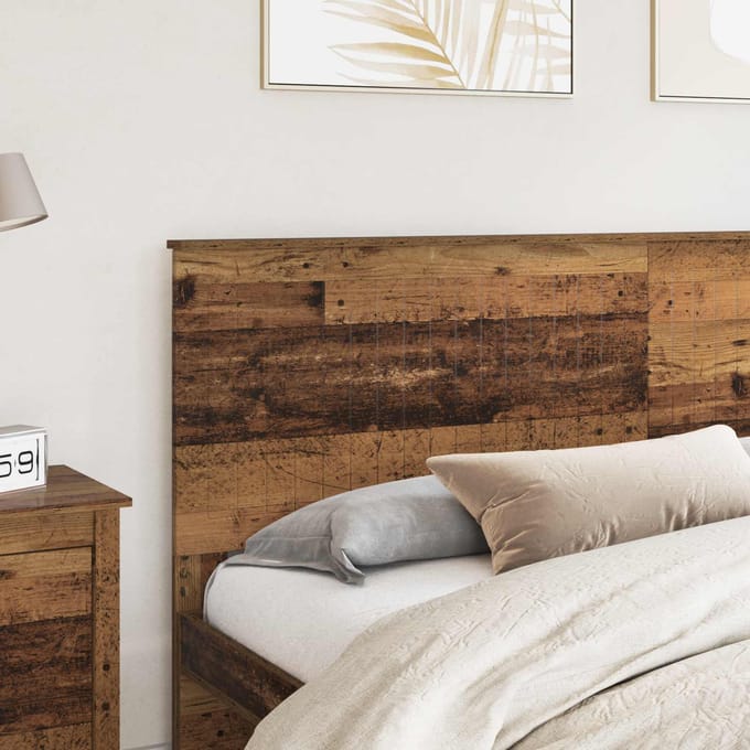 vidaXL Hoofdbord Oud Hout Bewerkt hout