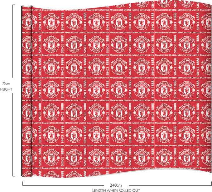 Manchester United - cadeaupapier - 240x70 centimeter
