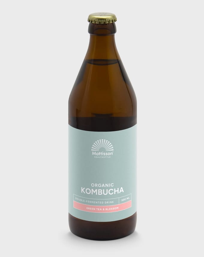 Mattisson - Biologische Kombucha - Groene thee & Bloesem - 500 ml