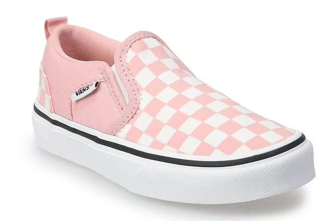 Vans - maat 38- Asher Dames Sneakers - (Checkrbrd) Rose Dawn/Wht