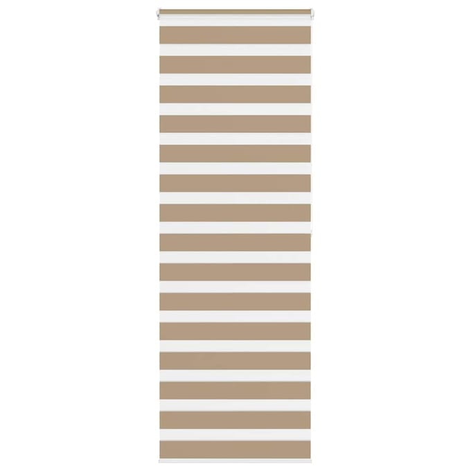 vidaXL - Zebra - Blind - 85x200 - cm - stofbreedte - 80,9 - cm - polyester - zandbruin
