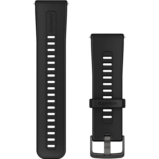 Garmin Quick Release 24 Mm Siliconen Bandje Zwart