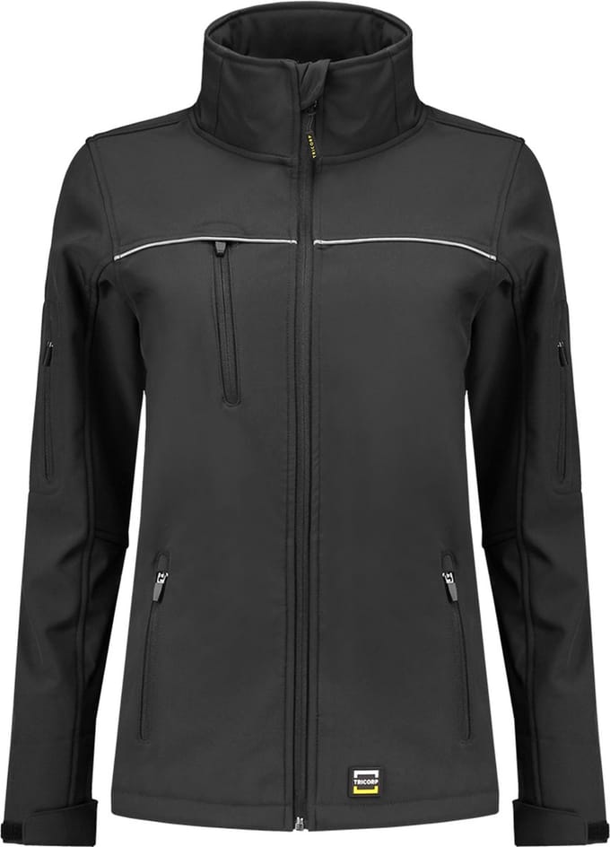 Tricorp softshell jack luxe dames - 402009 - donkergrijs - maat 3XL