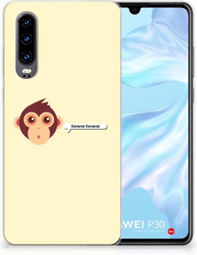 Huawei P30 Telefoonhoesje met Naam Monkey