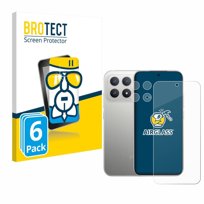 Screenprotector 6 Stuks voor Xiaomi Poco F8 Pro 5G (Voor+Camera) Beschermglas transparant