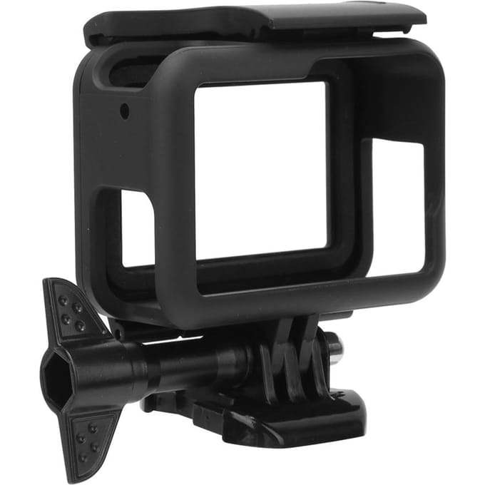 Beschermende Frame Case Shell voor GoPro Hero 5/6/7 Actiecamera Accessoires met Basis en Schroef black