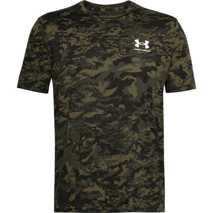 Under Armour ABC Camo Sportshirt - Heren - Groen/Zwart - Maat S