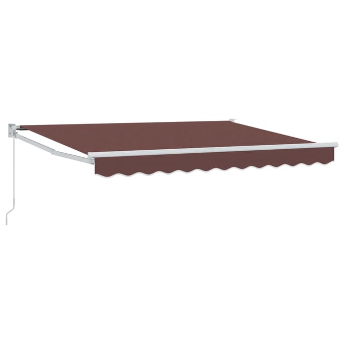 vidaXL - Uitschuifbare - luifel - Bruin - 3,5 - x - 2 - m