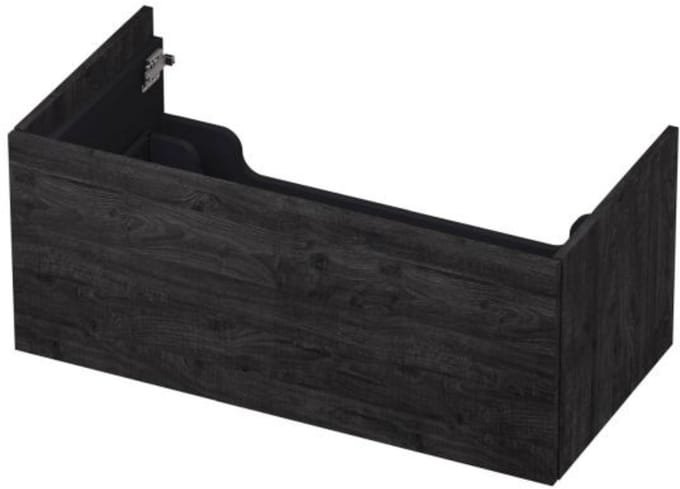 INK - Onderkast 1 Lade Push 2 Open Bestaande Uit - 900x450x376 Mm - Houtskool Eiken