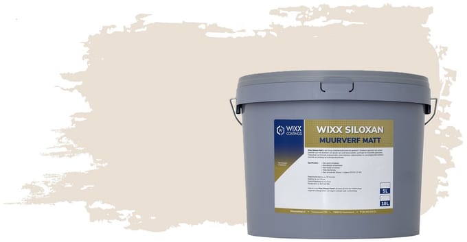 Wixx Siloxan Buitenlatex Matt - 10L - RAL 9001 | Crèmewit