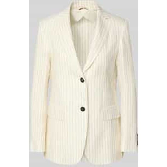 regular fit lange blazer van puur linnen model 'ELOGIO'