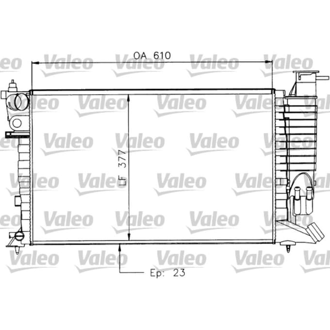 Radiator, motorkoeling VALEO 730927
