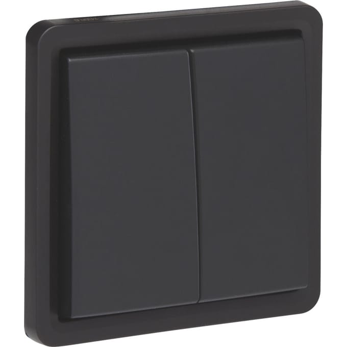 Niko Hydro IP55 Dubbele Twee Weg Schakelaar Zwart - 761-32600