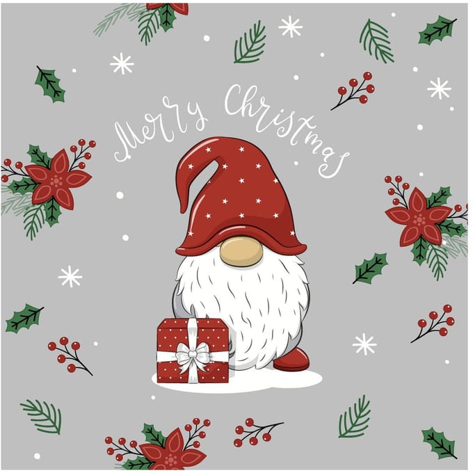 Lunch servetten Tomte with Gifts - Paper + Design - 33x33 cm