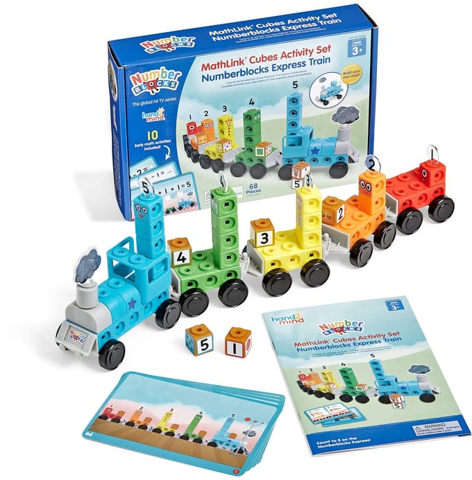 Learning Resources MathLink® Cubes Numberblocks® Express Train Activity Set - 10+