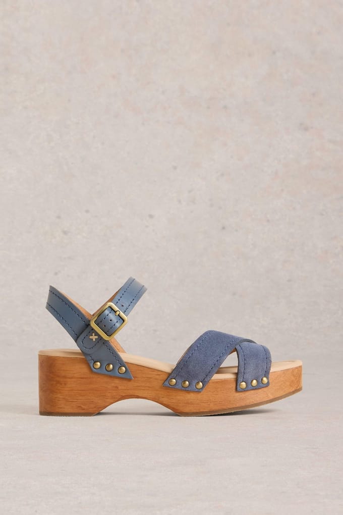 White Stuff Phoebe Low Clog Blue Multi Taglia: 5 | Infradito Outlet | Donna | Blu