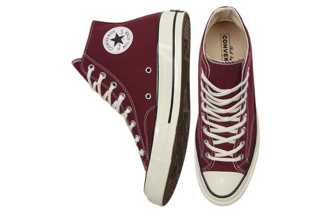 Converse Chuck 70 High Dark Beetroot Baskets unisexes Rouge Aigrette Noir A01448C 36 brown