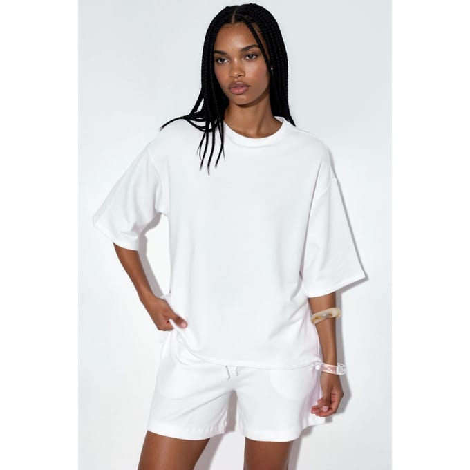 Dames Losse Crewneck T-shirt