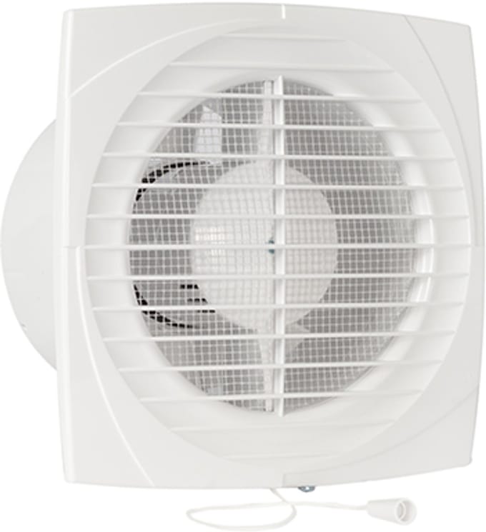 Badkamer-/ toiletventilator DV 125 wit
