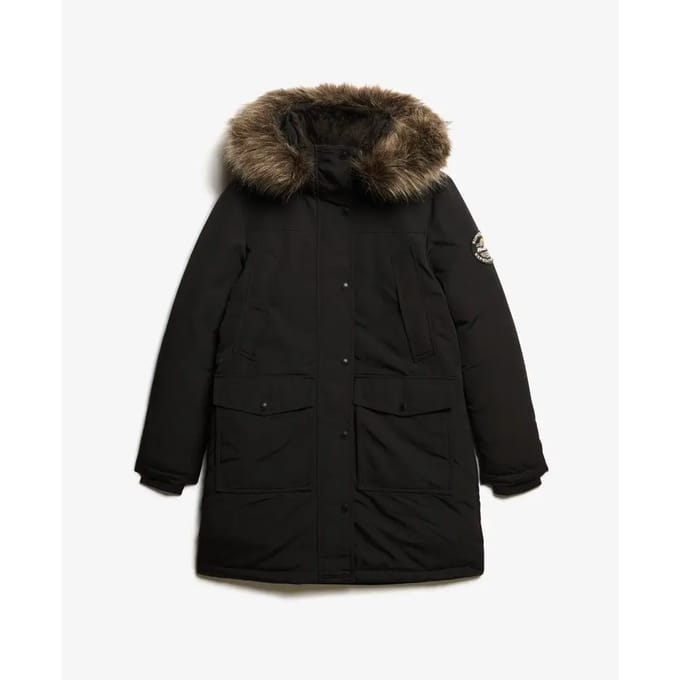 Superdry - Everest parka van imitatiebont - Dames - Gewatteerde jassen