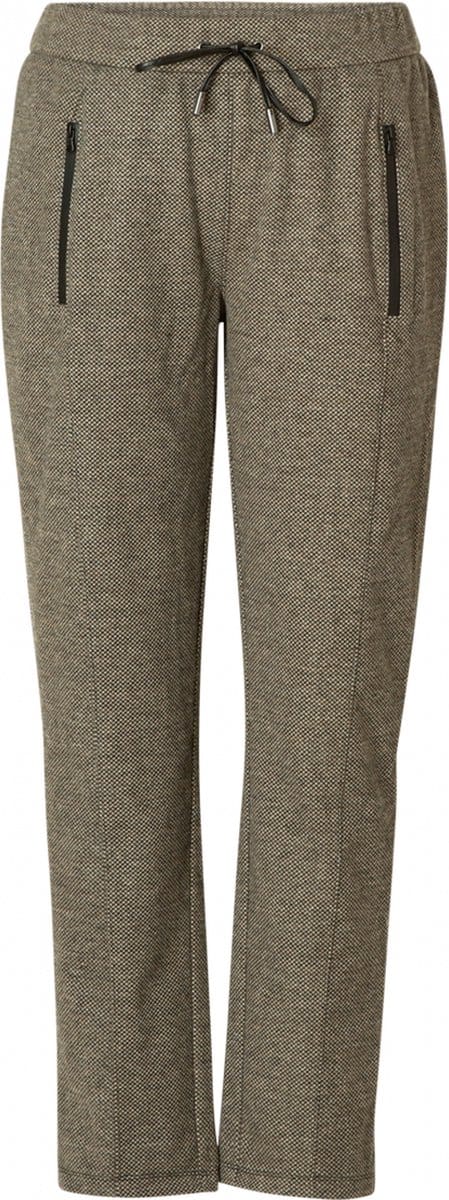 YESTA Velvet Broek - Dark Grey/Multi-Colo - maat X-0(44)