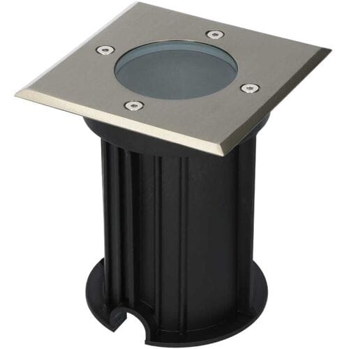 V-TAC LED Grondspot vierkant buiten - Dimbaar - GU10 fitting - Tuinspot - Oprit - RVS - IP65 waterdicht