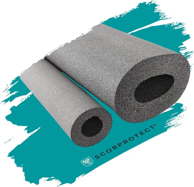 Flexibele Rubber Buisisolatie Grijs voor Verwarming en Sanitair (2 Meter)