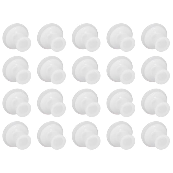 20 PCS Accessoire de Couvercle Intérieur d'Autocuiseur Universel Silicone Joint d'Étanchéité Central Fixe Bouchon de Remplacement white
