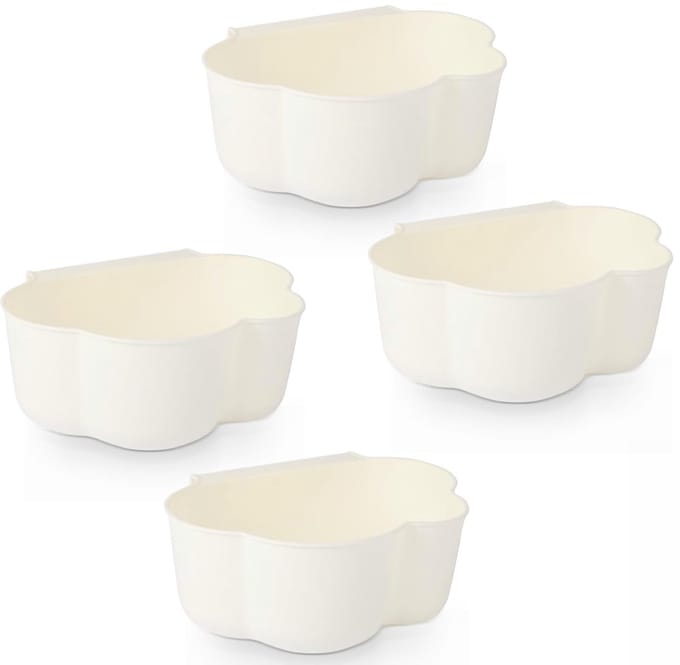 Hanging Kitchen Trash Bins - 4-Pack Space-Saving Organizers for Food Waste