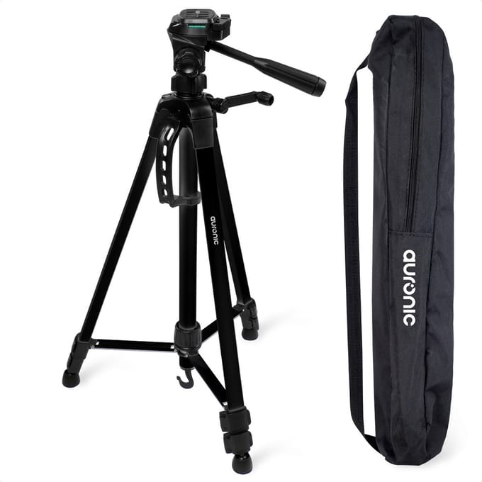 Auronic Tripod - Telefoon Statief - Camera Statief - Tripod Smartphone - Zwart