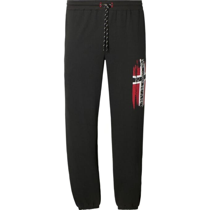 Jan Vanderstorm herren Joggingbroek - 76/78 - zwart - Plus Size
