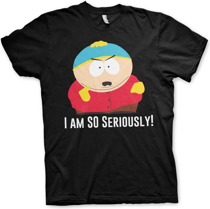South Park Eric Cartman I Am So Seriously T-shirt zwart
