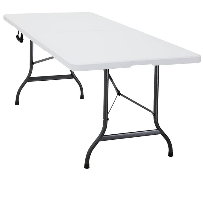 Casaria Klaptafel – 180x75cm Tuintafel Campingtafel Draaggreep - Wit