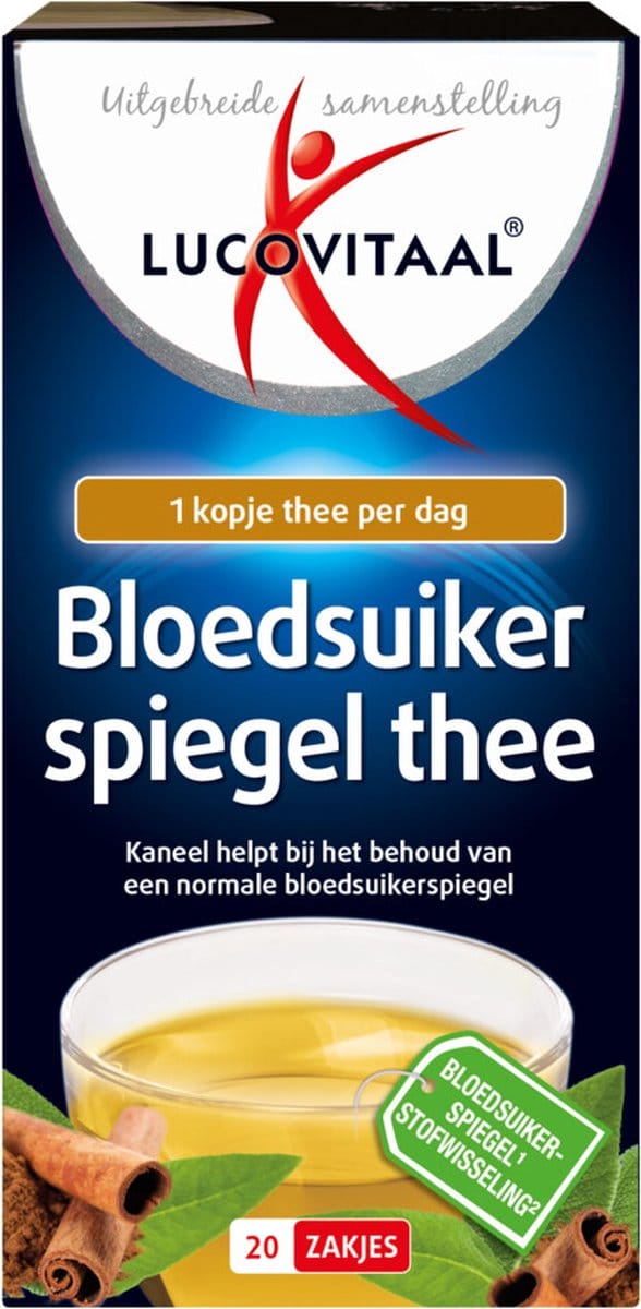 Lucovitaal Bloedsuikerspiegel thee 20 zakjes
