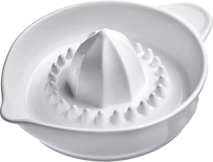 Westmark Citrus Juicer, Capaciteit: 250 ml, met zeeffunctie en gieter, keramiek, wit, 30722260