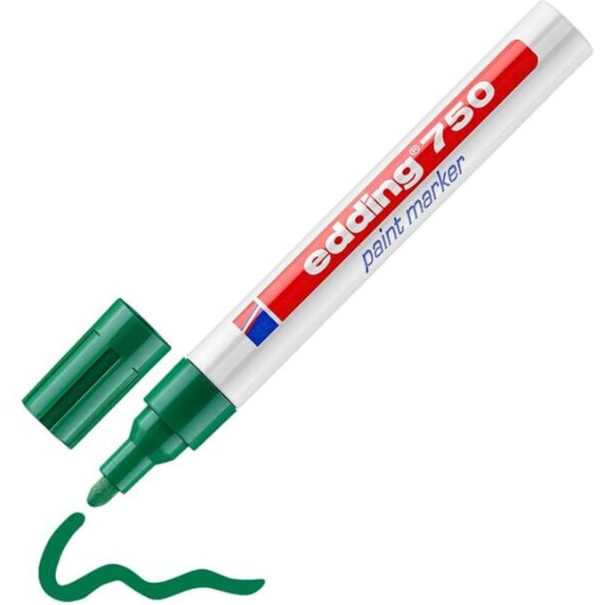 Paintmarker edding 750 op oliebasis 2-4mm groen