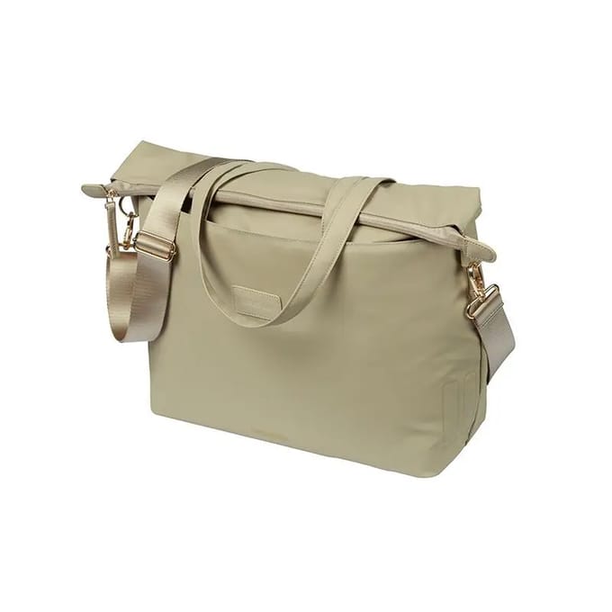 Basil Manhattan - Commuter Fiets laptop tas - 12L - Waterdicht - Laptopvak - Taupe
