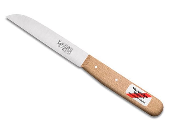 Robert Herder Molenmes – Schilmesje – Carbonstaal – Recht – Lemmet 104 mm – Heft Beukenhout
