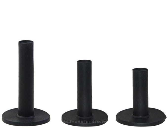 Rubberen golftees voor driving range 3 maten 58/68/85 mm 3-pack