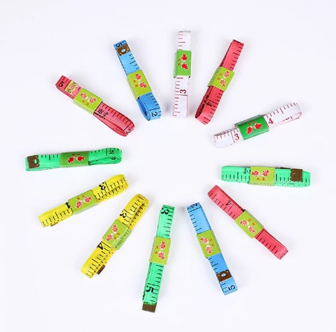 meetlint - budget - centimeter - Liniaal - 150 cm - diverse kleuren / willekeurig geleverd
