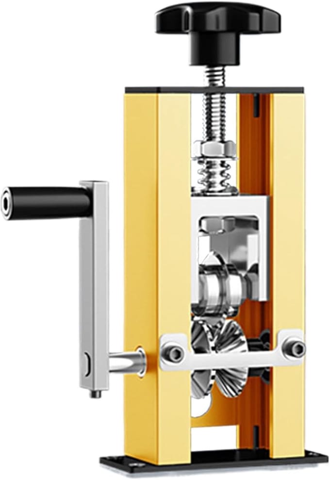Draadstripper Machine - Koper Stripper - Efficiënt Strippen - Vergrote Stalen Rol - 1-25mm Kabel - Goud