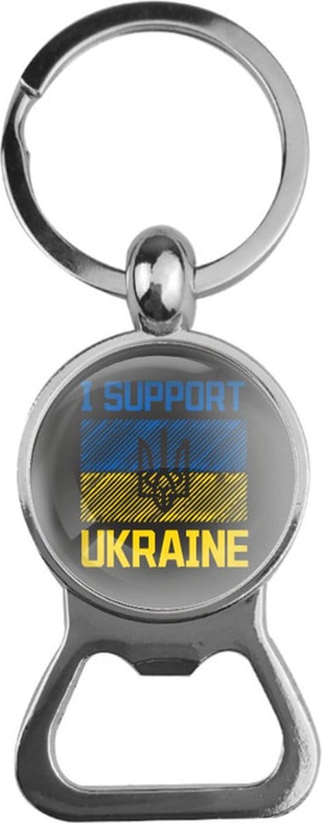 Bieropener Glas - I Support Ukraine - Oekraine