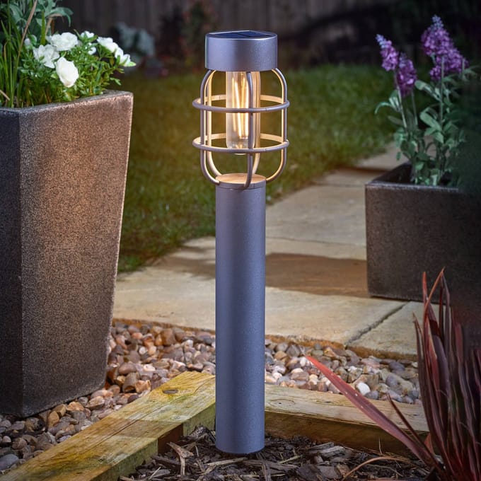SMART GARDEN LED grondspies lamp Anglia, set van 2, antraciet, IP44