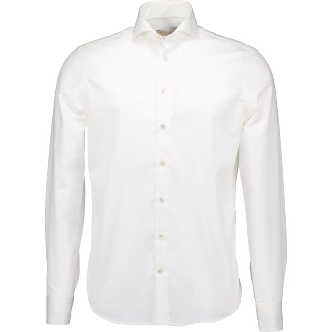 John Miller  Lange Mouw Overhemden Creme 5141360-920-620-920