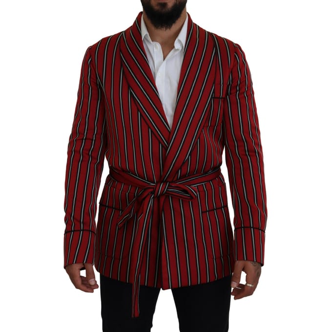 Gestreepte Sjaalkraag Blazer