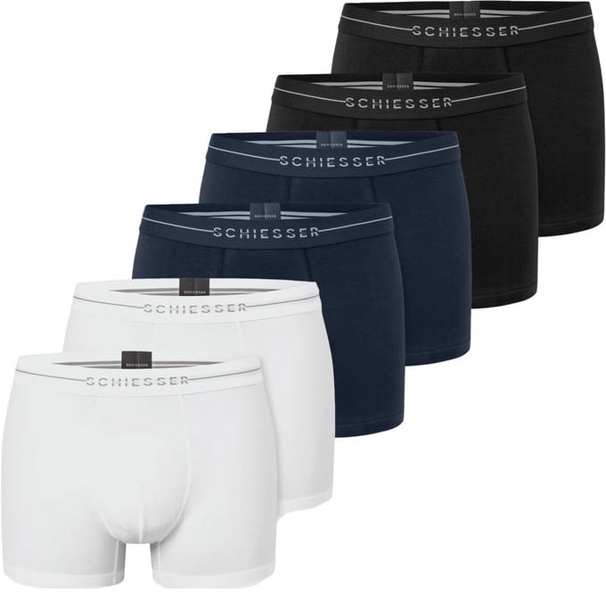 Schiesser Heren retro short / pant 6 pack Cotton Flex