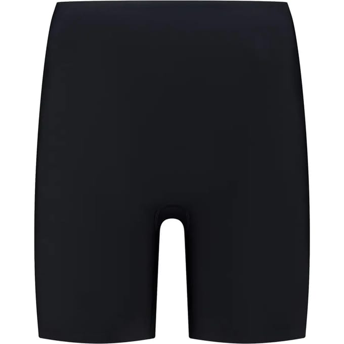 Bye Bra Mid Waist Low Back Shaping Shorts voor dames, onzichtbaar naadloos ondergoed voor outfits met open rug, siliconen voor optimale pasvorm, zachte stof (zwart, maat L)